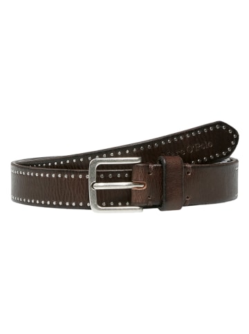 Marc O´Polo Leder-Gürtel in Dunkelbraun