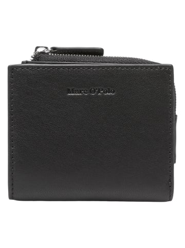 Marc O'Polo Leren portemonnee zwart - (B)12 x (H)8,5 x (D)2 cm