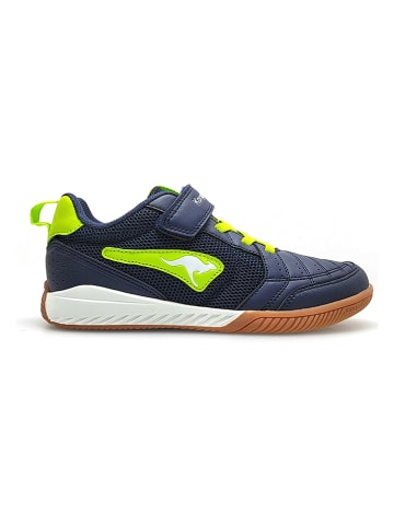 Kangaroos Sneakers "Flow" donkerblauw/groen