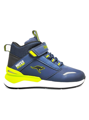 Kangaroos Sneakers "Dose" blauw/geel