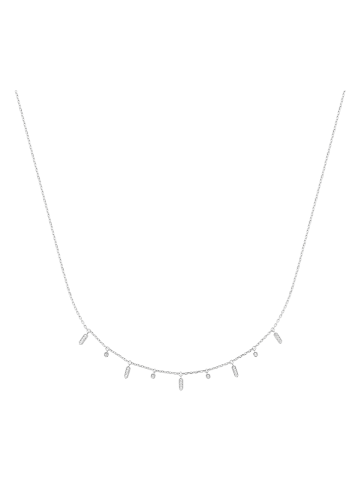 Lucette Zilveren ketting met zirkonia - (L)45 cm