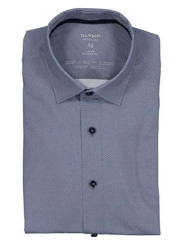 OLYMP Hemd "Luxor" - Modern fit - in Blau/ Weiß
