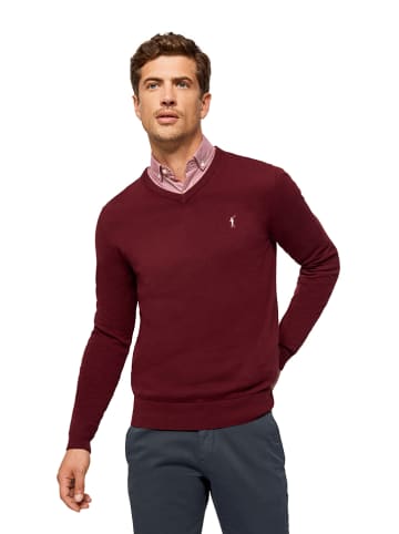Polo Club Sweter w kolorze ciemnoczerwonym