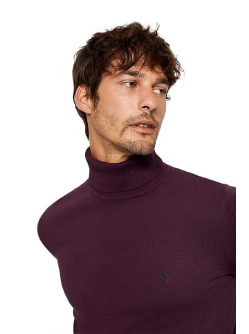 Polo Club Sweter w kolorze ciemnofioletowym
