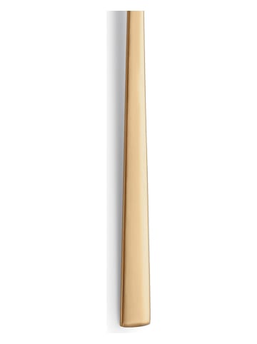 Beckmann & Rommerskirchen 6er-Set: Polierte Latte Macchiato-Löffel in Gold - (L)20 cm