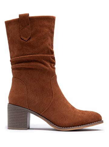 Foreverfolie Stiefeletten in Hellbraun