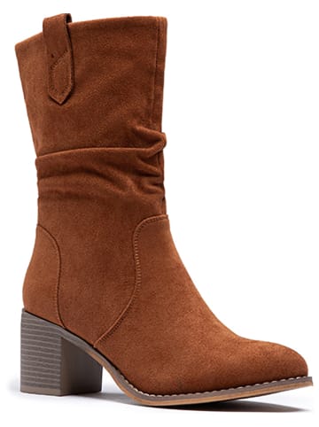 Foreverfolie Stiefeletten in Hellbraun