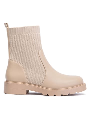 Foreverfolie Chelsea-Boots in Beige