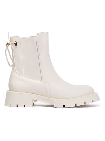 Foreverfolie Chelsea-Boots in Creme