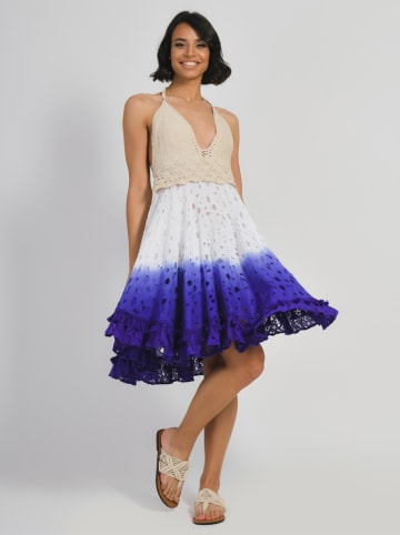BLE Kleid in Weiß/ Blau