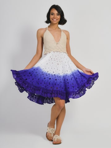 BLE Sukienka w kolorze biało-niebieskim