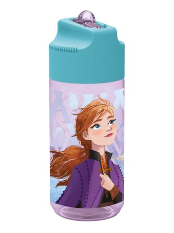 Disney Frozen Bidon w kolorze turkusowym ze słomką - 430 ml