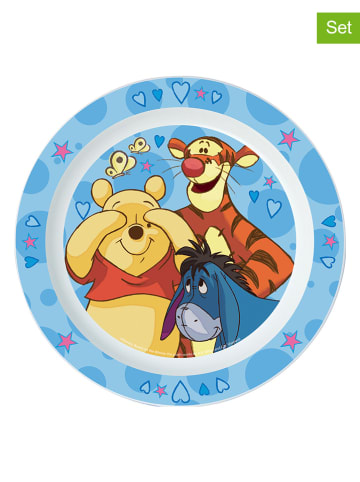 Winnie Puuh 3-delige ontbijtset "Winnie the Pooh" lichtblauw/meerkleurig