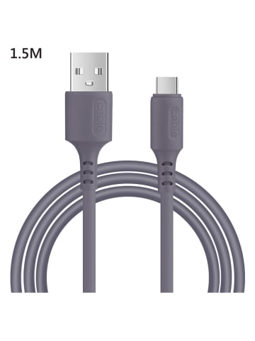 Platyne USB/USB-C-kabel grijs - (L)150 cm