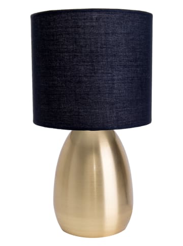 Näve Tafellamp "Aurum" goudkleurig/donkerblauw - (H)33 x Ø 17,5