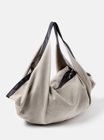TATUUM Gray Linen Bag - (W)80 x (H)41 x (D)30 cm