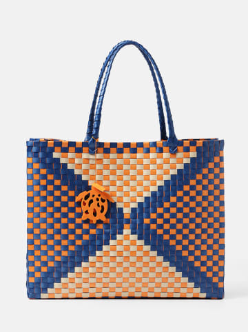 TATUUM Henkeltaschen in Blau/ Orange - (L)42 x (B)52 cm