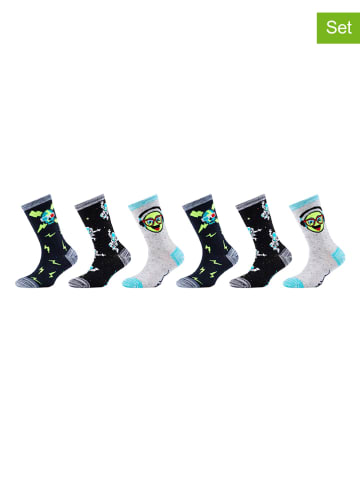 Skechers 6-delige set: sokken "Space and Smileys" meerkleurig