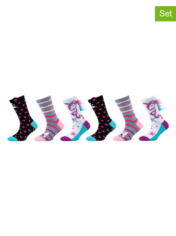 Skechers 6-delige set: sokken "Unicorn" meerkleurig