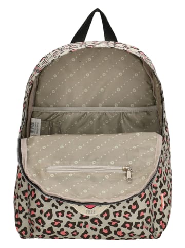 Beagles Rucksack in Grün/ Rosa - (B)29 x (H)39 x (T)13 cm