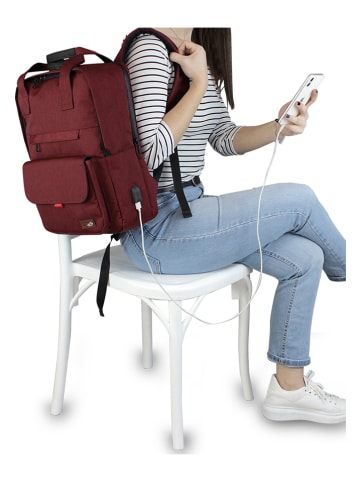 Bags selection Plecak w kolorze czerwonym - 31 x 41 x 18 cm