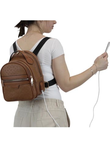 Bags selection Rugzak lichtbruin - (B)23 x (H)28 x (D)15 cm