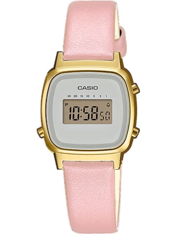 Casio Zegarek kwarcowy "Casio Collection Retro" w kolorze złoto-biało-jasnoróżowym