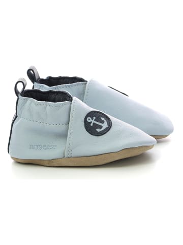 Robeez Leder-Krabbelschuhe "Small Anchor" in Hellblau