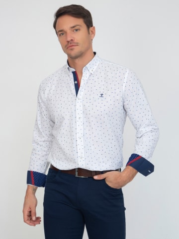 SIR RAYMOND TAILOR Koszula "Krakow" - Regular fit - w kolorze biało-błękitnym