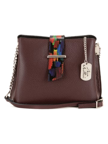 Anna Morellini Leren schoudertas "Vida" bordeaux - (B)22 x (H)17 x (D)10 cm