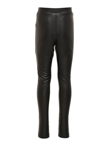 KIDS ONLY Legginsy "Cool" w kolorze czarnym ze skóry syntetycznej