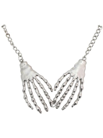CHAKS Ketting "Skelet" zilverkleurig