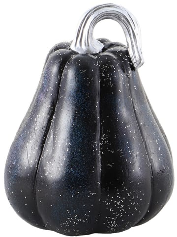 CHAKS Decoratief figuur "Pompoen" zwart  - (H)15,8 cm
