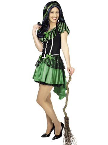 Carnival Party Kostümkleid "Hexe Alexia" in Grün