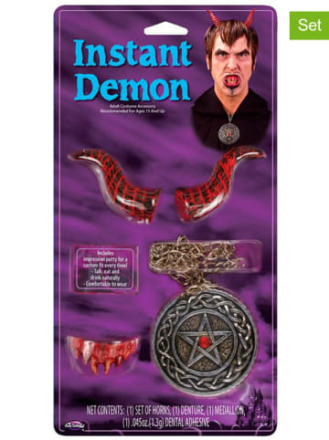 CHAKS 3-częściowy zestaw "Devil" w kolorze czerwonym