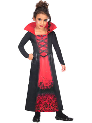 amscan Sukienka kostiumowa "Rose Vampiress" w kolorze czarno-czerwonym