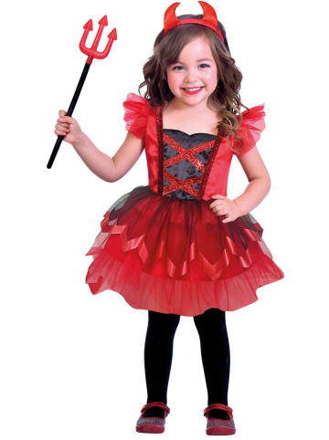 amscan 2-delig kostuum "Little Devil" rood