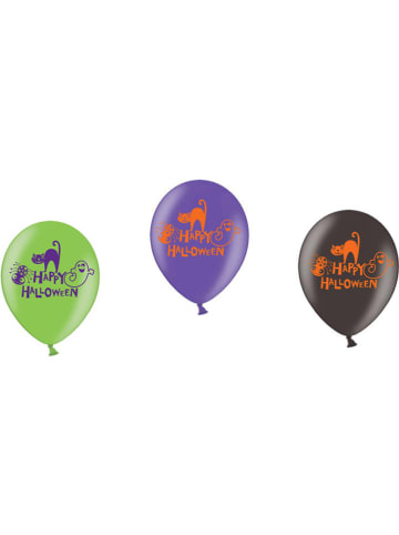 Amscan Latex ballonnen "Happy Halloween" meerkleurig - 6 stuks
