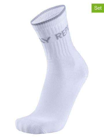 Replay 3er-Set: Socken "Tennis" in Weiß