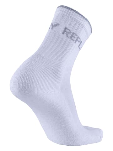 Replay 3er-Set: Socken "Tennis" in Weiß