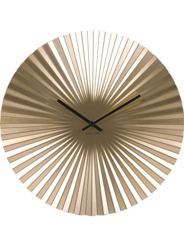 Present Time Wanduhr "Sensu" in Gold - Ã˜ 40 cm