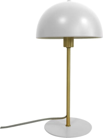 Present Time Lampa stołowa "Bonnet" w kolorze białym - wys. 39 x Ø 20 cm