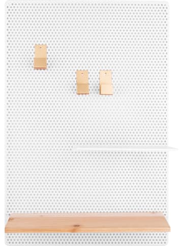 Present Time Memoboard "Perky" wit/wit - (B)34,5 x (H)52 cm