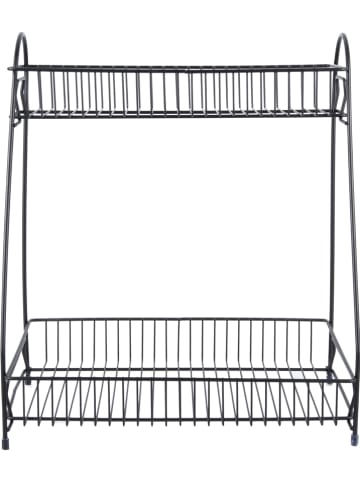 Present Time Keukenrek "Kitchen rack" zwart - (B)30 x (H)35 x (D)20 cm