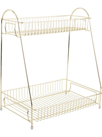 Present Time Küchenregal "Kitchen rack" in Gold - (B)30 x (H)35 x (T)20 cm