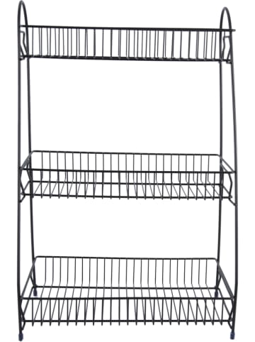 Present Time Küchenregal "Kitchen rack" in Schwarz - (B)30 x (H)45,5 x (T)20 cm