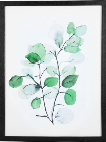 Present Time Druk artystyczny "Eucalyptus" w kolorze czarnym - 30 x 40 cm
