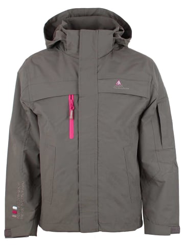 Peak Mountain Parka "Ecasik" w kolorze szarobrązowym