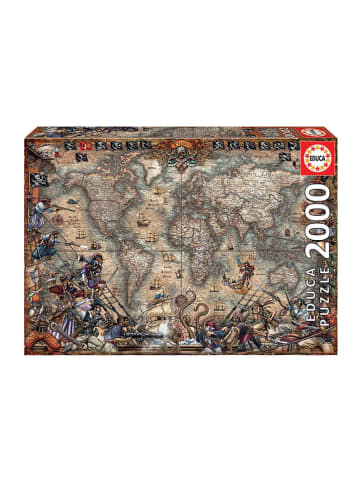 Educa 2.000tlg. Puzzle "Piraten Weltkarte" - ab 14 Jahren