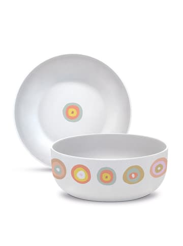 ppd Kom "Bubbles" wit/meerkleurig - Ø 16 cm